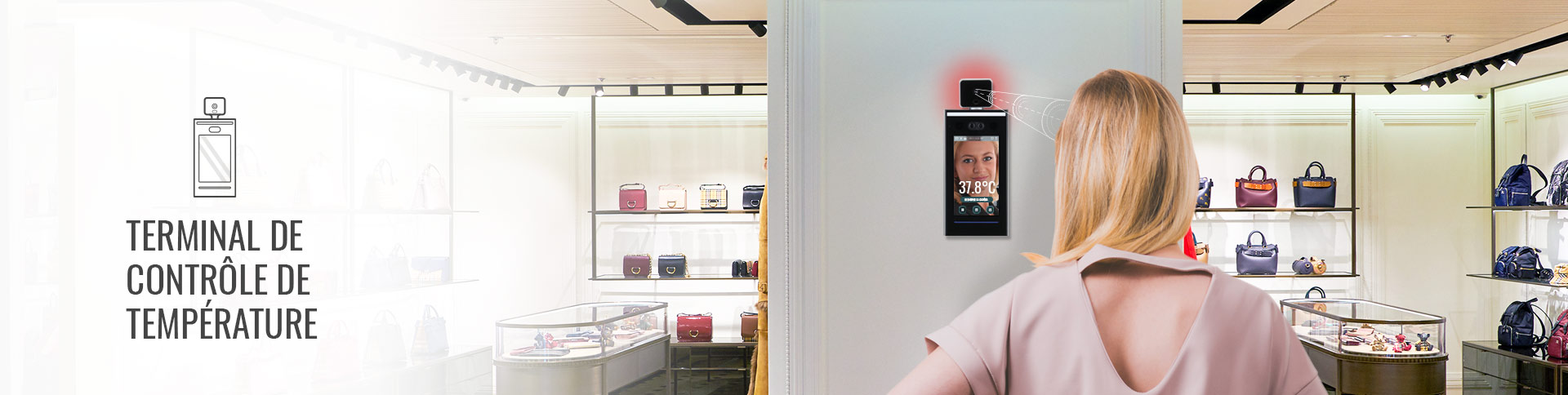 Contrôleur d'accès portatif de température